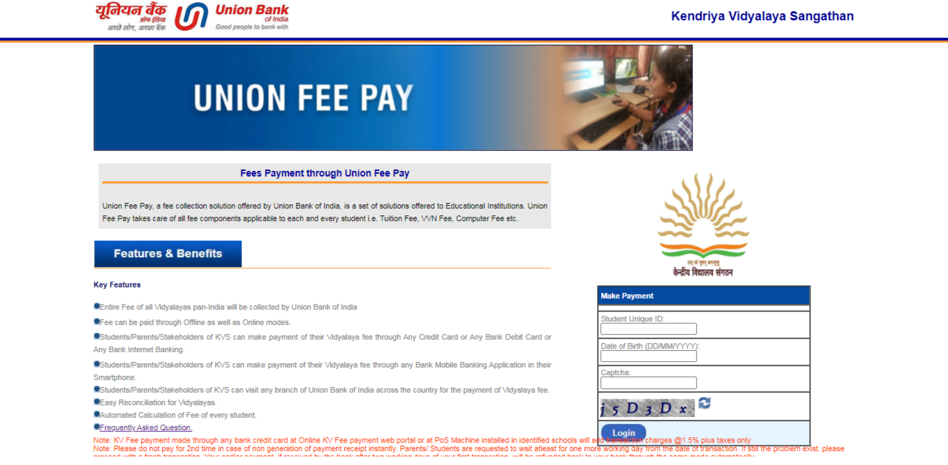 KVS Online Fee Payment